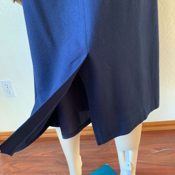 Haberdashery Collection navy wool skirt - Picture 12 of 14